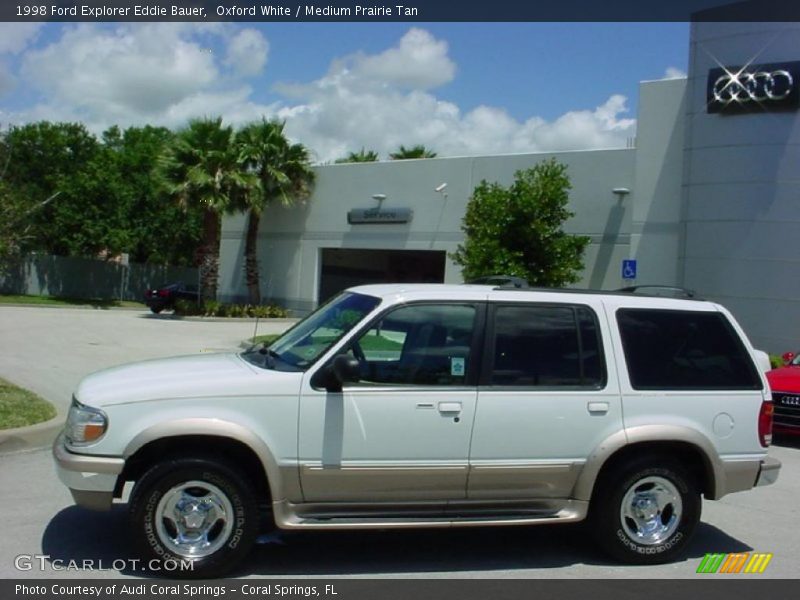 Oxford White / Medium Prairie Tan 1998 Ford Explorer Eddie Bauer