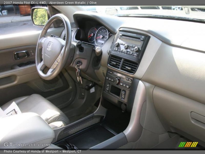 Aberdeen Green Metallic / Olive 2007 Honda Pilot EX-L 4WD