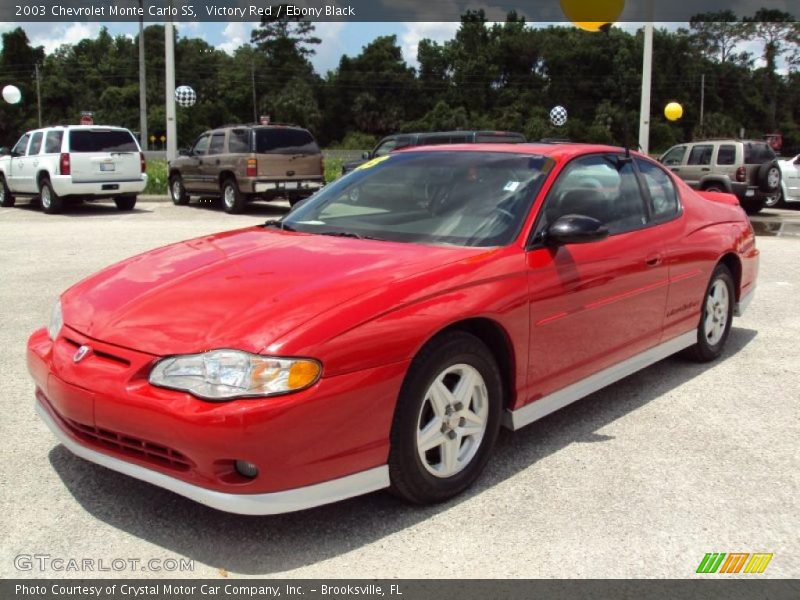 Victory Red / Ebony Black 2003 Chevrolet Monte Carlo SS