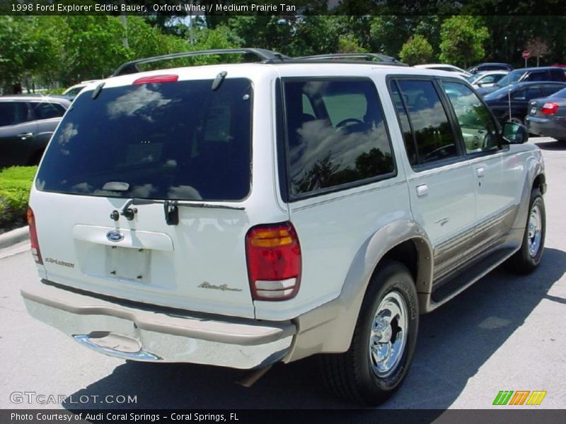 Oxford White / Medium Prairie Tan 1998 Ford Explorer Eddie Bauer