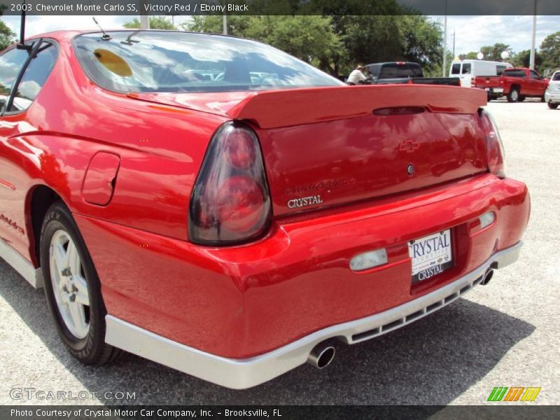 Victory Red / Ebony Black 2003 Chevrolet Monte Carlo SS