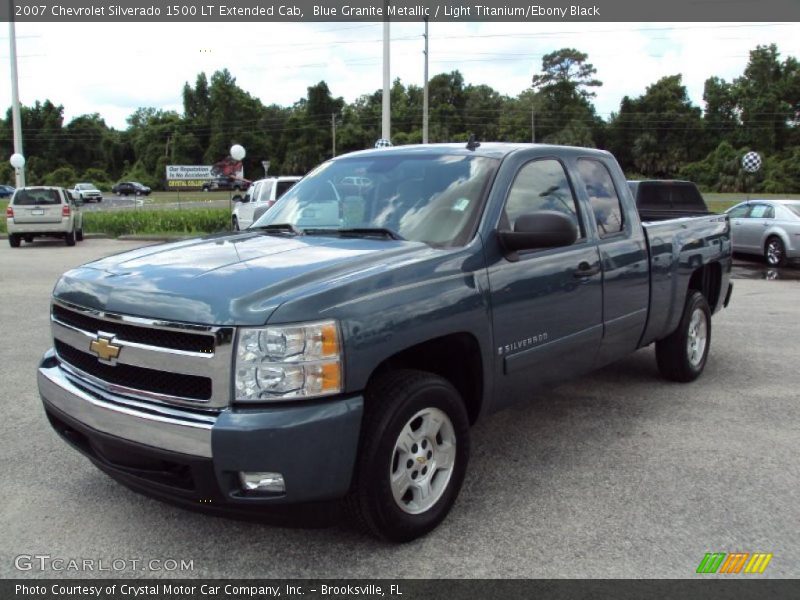 Blue Granite Metallic / Light Titanium/Ebony Black 2007 Chevrolet Silverado 1500 LT Extended Cab