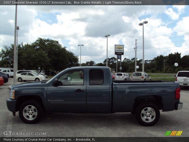 Blue Granite Metallic / Light Titanium/Ebony Black 2007 Chevrolet Silverado 1500 LT Extended Cab