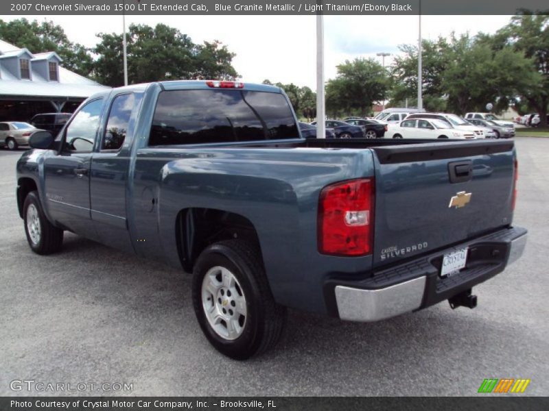 Blue Granite Metallic / Light Titanium/Ebony Black 2007 Chevrolet Silverado 1500 LT Extended Cab