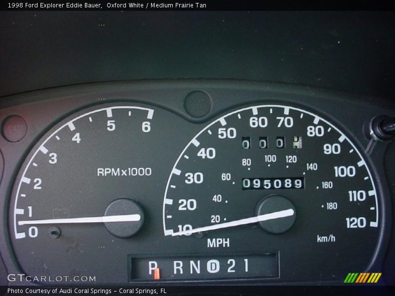 Oxford White / Medium Prairie Tan 1998 Ford Explorer Eddie Bauer