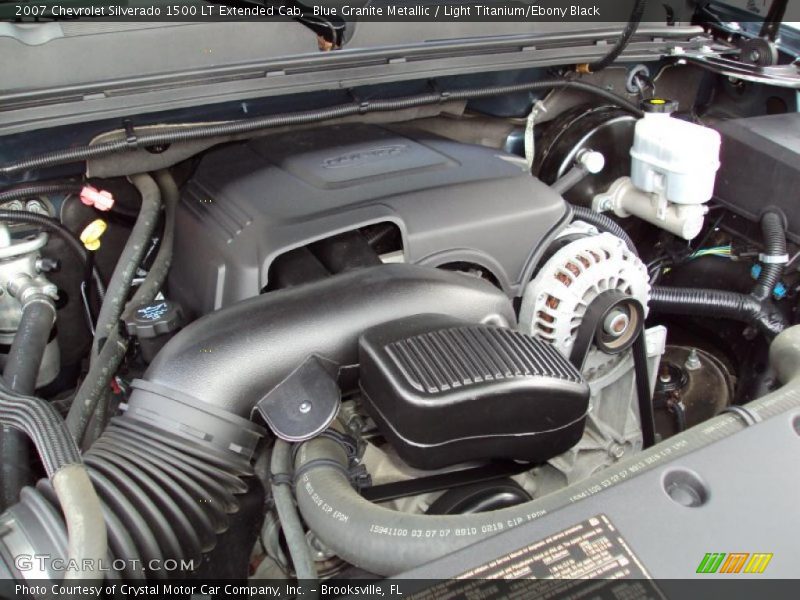 Blue Granite Metallic / Light Titanium/Ebony Black 2007 Chevrolet Silverado 1500 LT Extended Cab