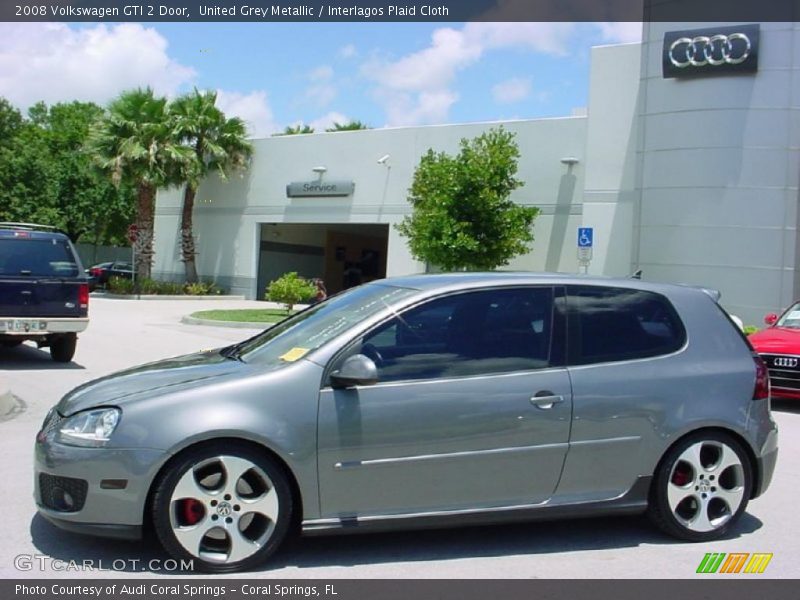 United Grey Metallic / Interlagos Plaid Cloth 2008 Volkswagen GTI 2 Door