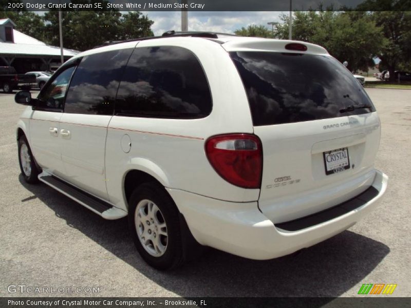 Stone White / Medium Slate Gray 2005 Dodge Grand Caravan SE