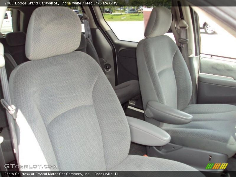 Stone White / Medium Slate Gray 2005 Dodge Grand Caravan SE
