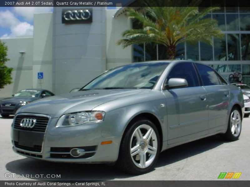 Quartz Gray Metallic / Platinum 2007 Audi A4 2.0T Sedan