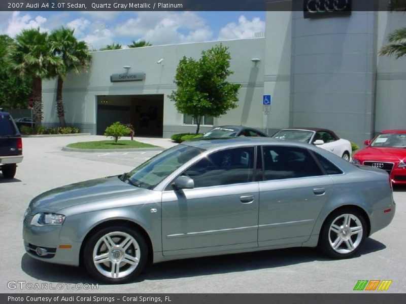 Quartz Gray Metallic / Platinum 2007 Audi A4 2.0T Sedan