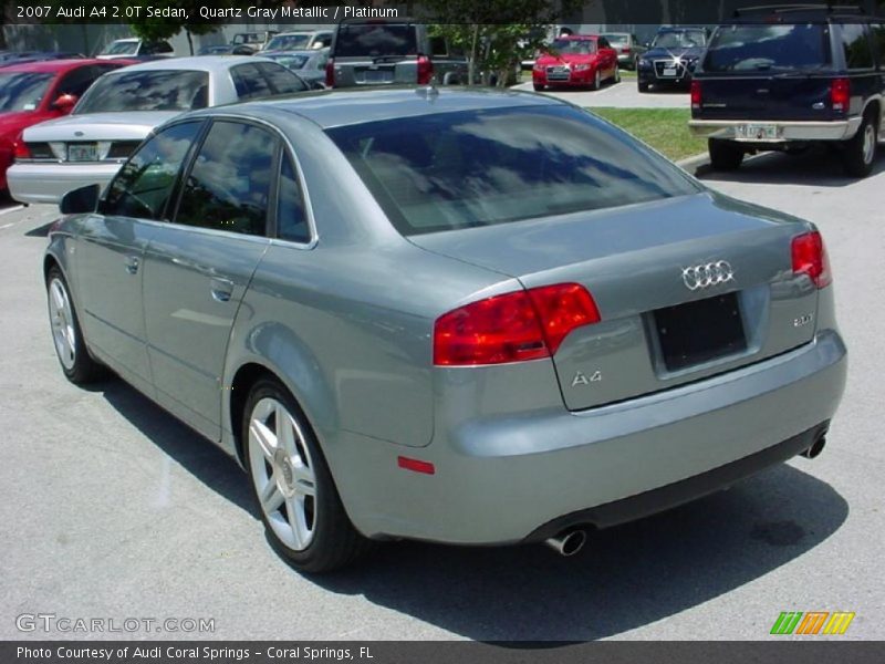 Quartz Gray Metallic / Platinum 2007 Audi A4 2.0T Sedan