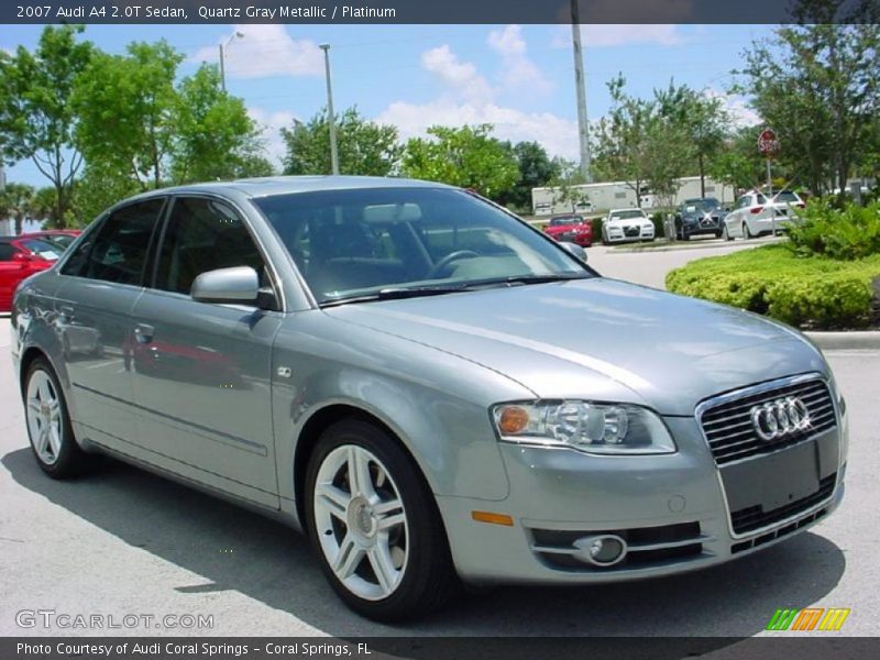 Quartz Gray Metallic / Platinum 2007 Audi A4 2.0T Sedan