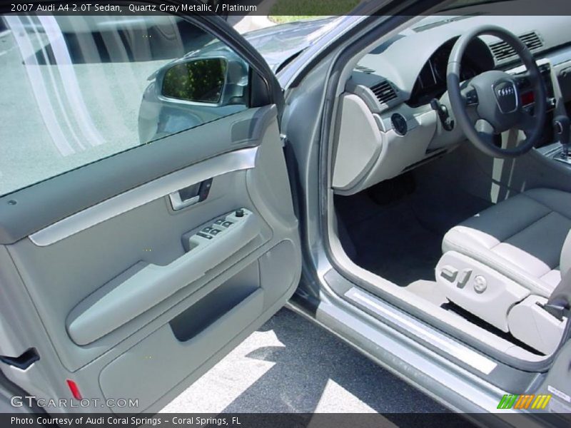 Quartz Gray Metallic / Platinum 2007 Audi A4 2.0T Sedan