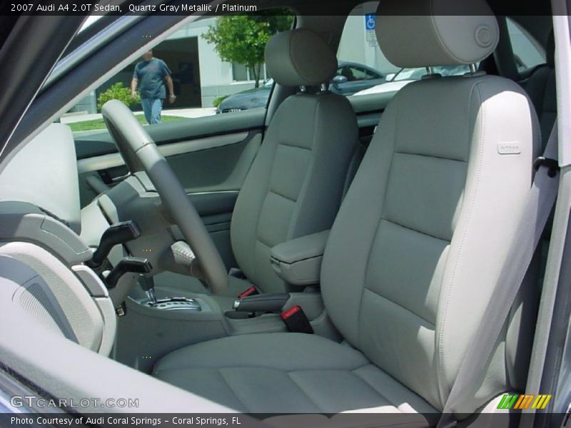 Quartz Gray Metallic / Platinum 2007 Audi A4 2.0T Sedan