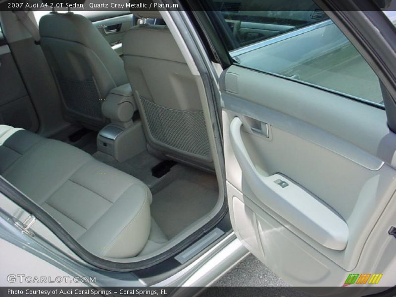 Quartz Gray Metallic / Platinum 2007 Audi A4 2.0T Sedan