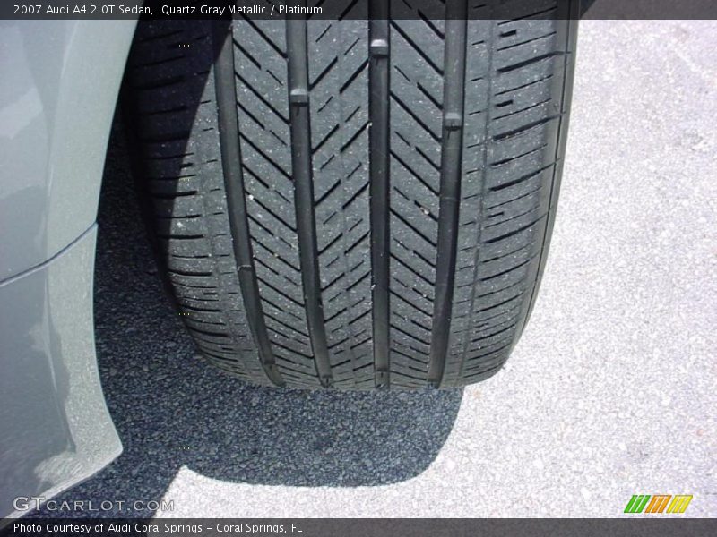 Quartz Gray Metallic / Platinum 2007 Audi A4 2.0T Sedan
