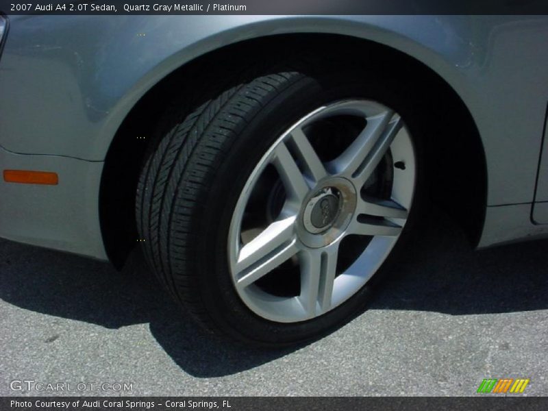 Quartz Gray Metallic / Platinum 2007 Audi A4 2.0T Sedan