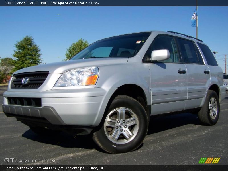 Starlight Silver Metallic / Gray 2004 Honda Pilot EX 4WD