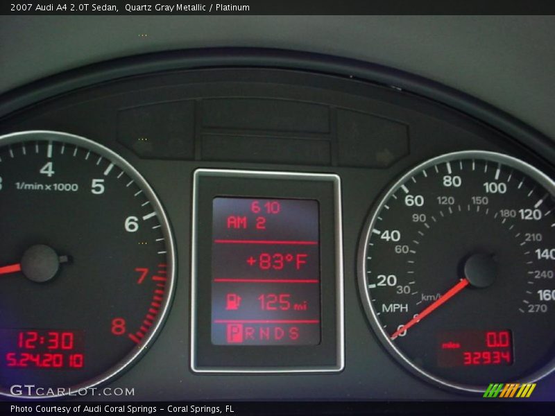 Quartz Gray Metallic / Platinum 2007 Audi A4 2.0T Sedan