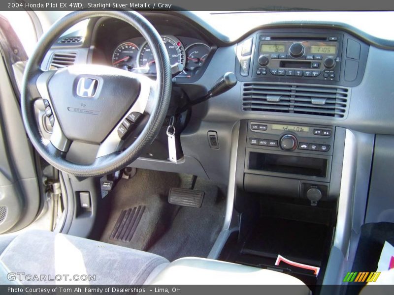 Starlight Silver Metallic / Gray 2004 Honda Pilot EX 4WD