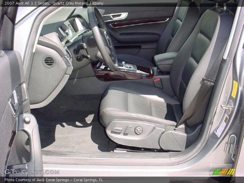 Quartz Grey Metallic / Ebony 2007 Audi A6 3.2 Sedan