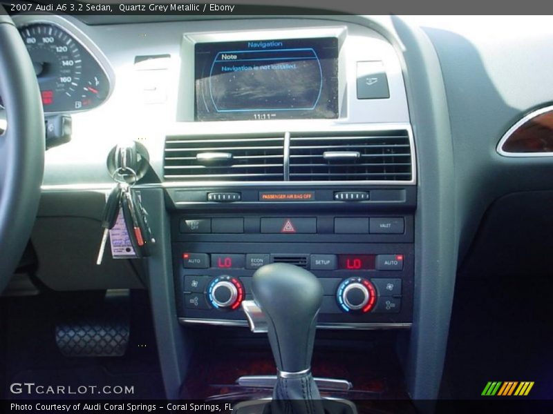 Quartz Grey Metallic / Ebony 2007 Audi A6 3.2 Sedan