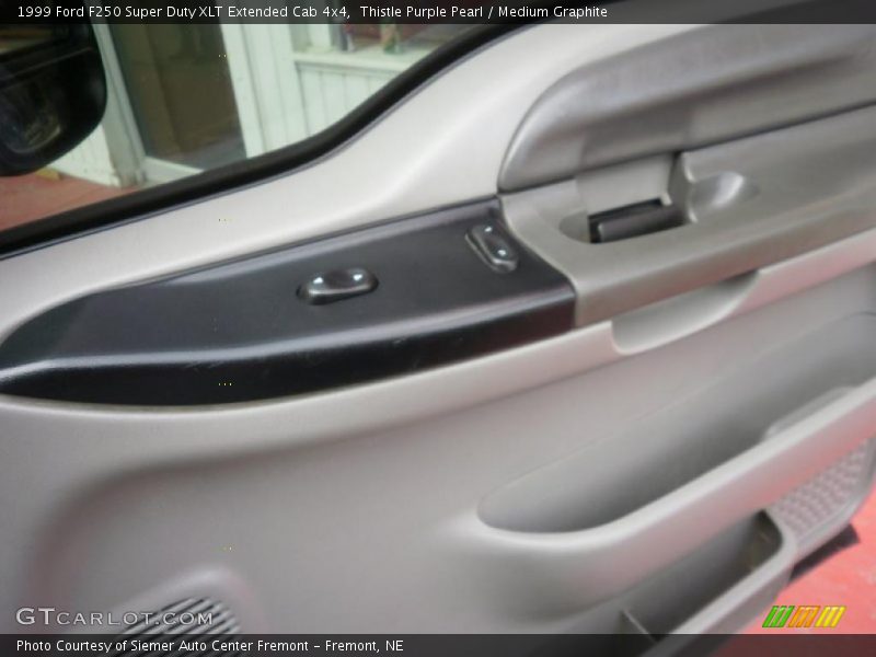 Thistle Purple Pearl / Medium Graphite 1999 Ford F250 Super Duty XLT Extended Cab 4x4