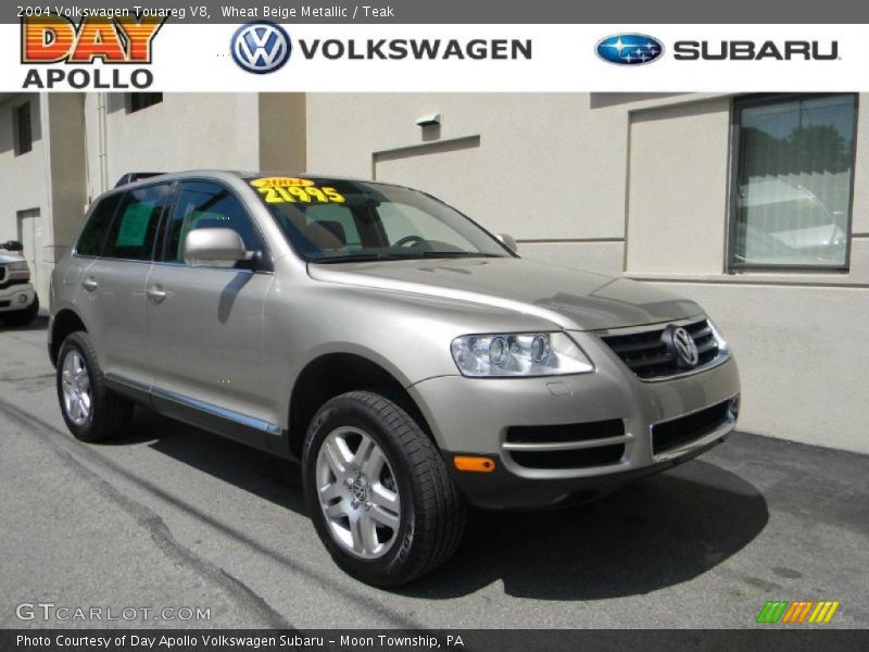 Wheat Beige Metallic / Teak 2004 Volkswagen Touareg V8