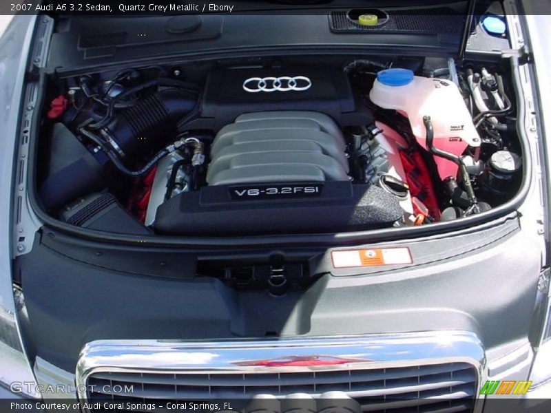 Quartz Grey Metallic / Ebony 2007 Audi A6 3.2 Sedan