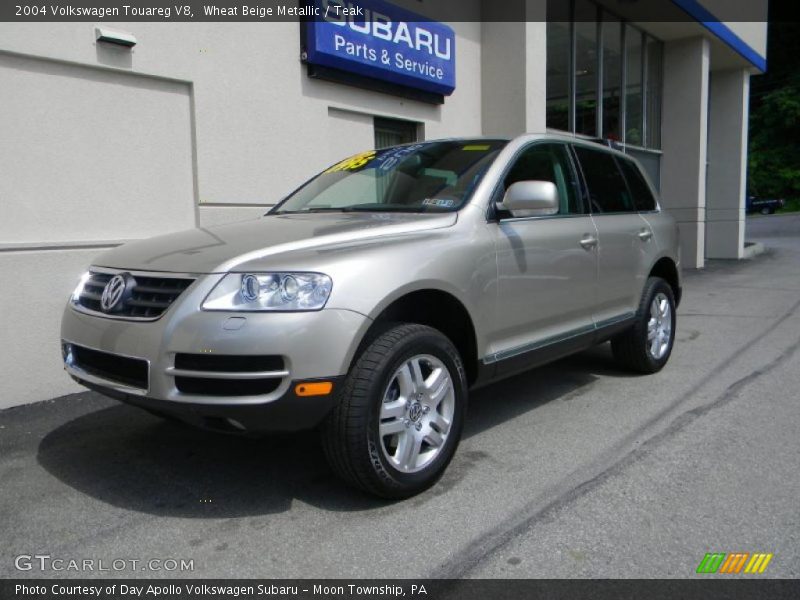Wheat Beige Metallic / Teak 2004 Volkswagen Touareg V8