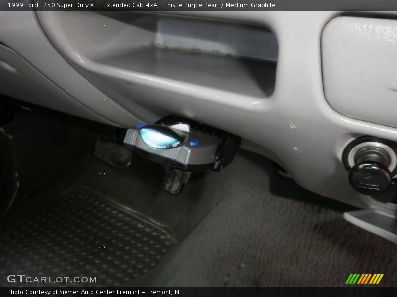 Thistle Purple Pearl / Medium Graphite 1999 Ford F250 Super Duty XLT Extended Cab 4x4