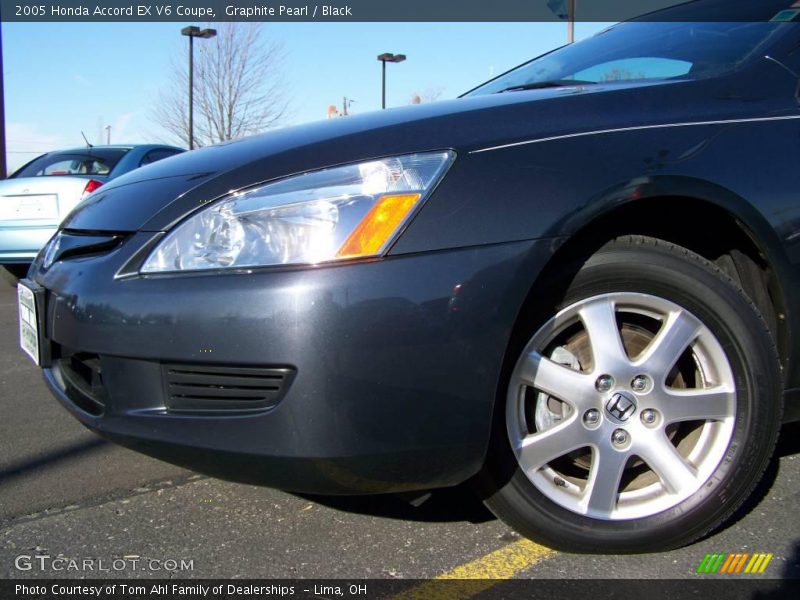 Graphite Pearl / Black 2005 Honda Accord EX V6 Coupe