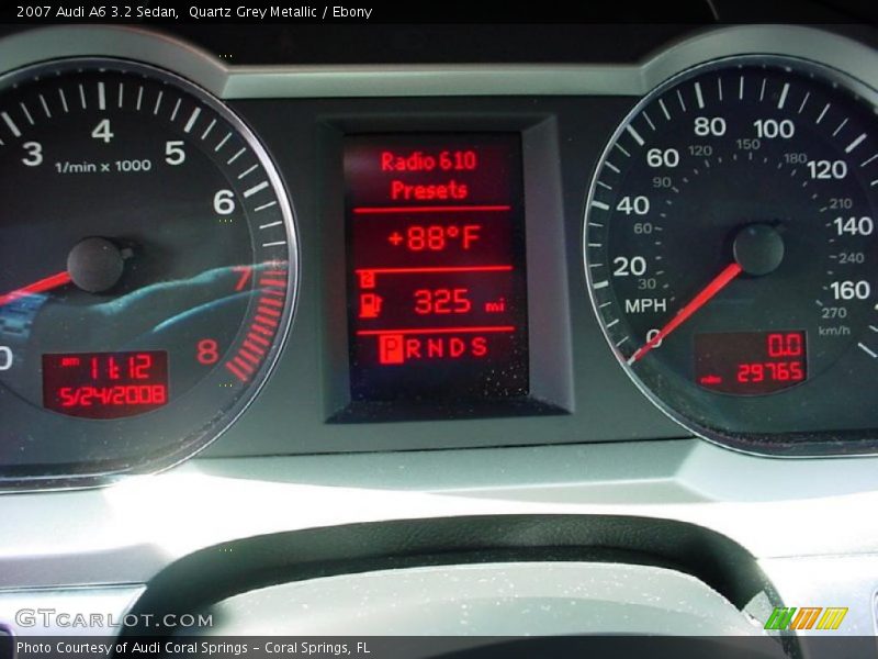 Quartz Grey Metallic / Ebony 2007 Audi A6 3.2 Sedan