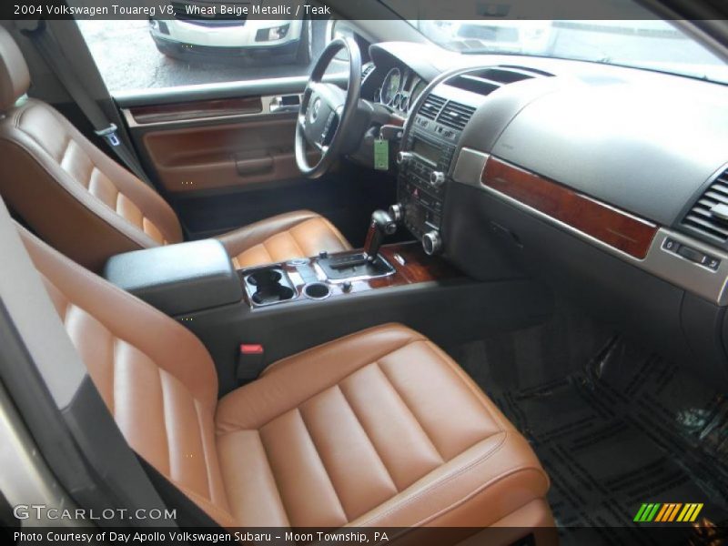 Wheat Beige Metallic / Teak 2004 Volkswagen Touareg V8