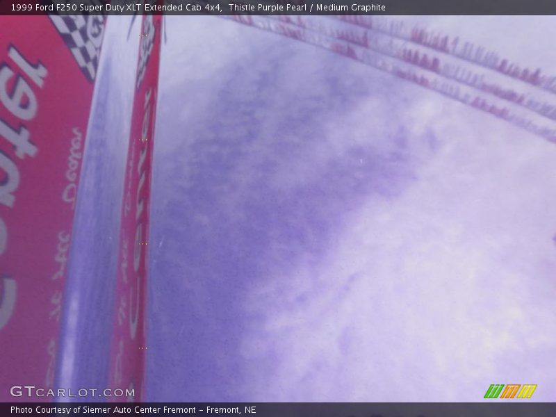 Thistle Purple Pearl / Medium Graphite 1999 Ford F250 Super Duty XLT Extended Cab 4x4