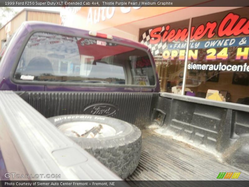 Thistle Purple Pearl / Medium Graphite 1999 Ford F250 Super Duty XLT Extended Cab 4x4