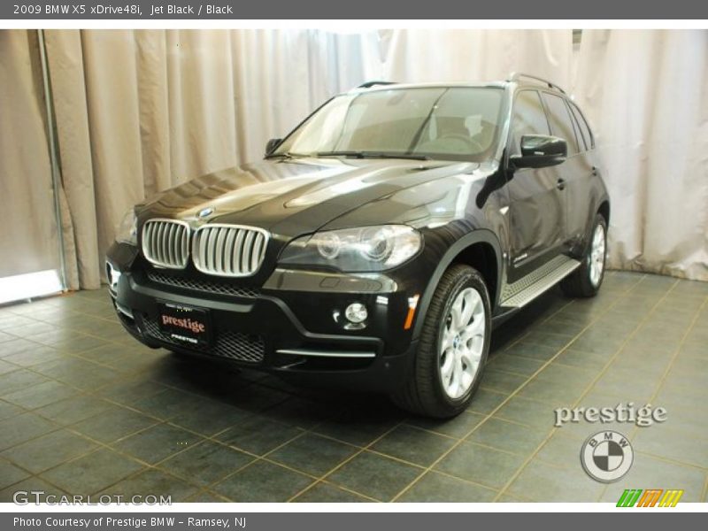 Jet Black / Black 2009 BMW X5 xDrive48i
