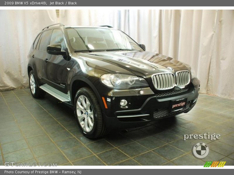 Jet Black / Black 2009 BMW X5 xDrive48i