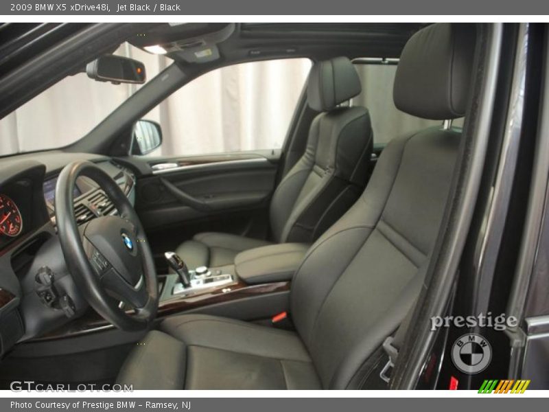 Jet Black / Black 2009 BMW X5 xDrive48i
