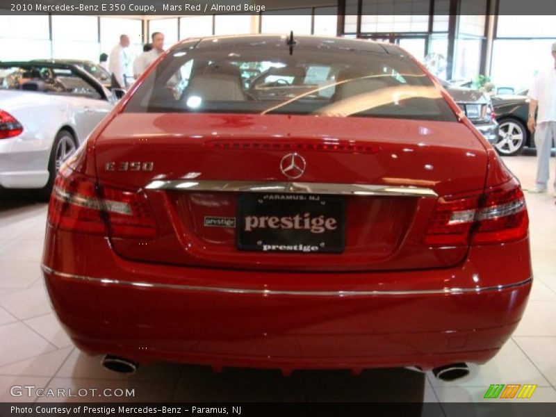 Mars Red / Almond Beige 2010 Mercedes-Benz E 350 Coupe