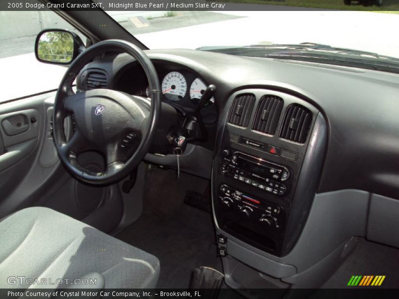 Midnight Blue Pearl / Medium Slate Gray 2005 Dodge Grand Caravan SXT