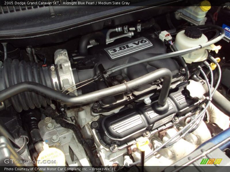 Midnight Blue Pearl / Medium Slate Gray 2005 Dodge Grand Caravan SXT