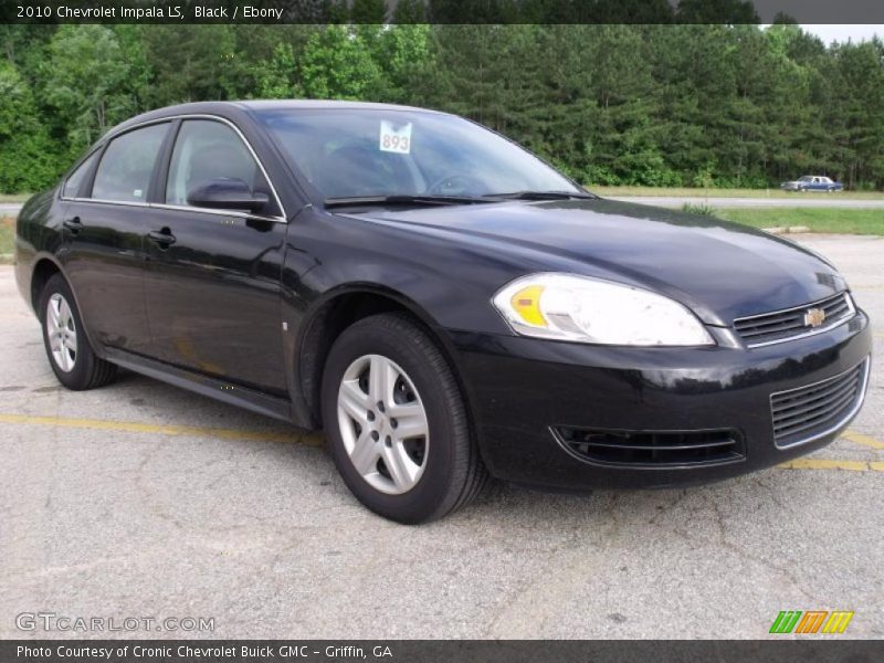 Black / Ebony 2010 Chevrolet Impala LS