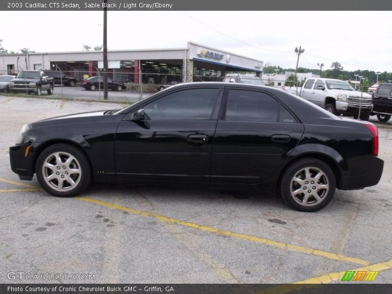 Sable Black / Light Gray/Ebony 2003 Cadillac CTS Sedan