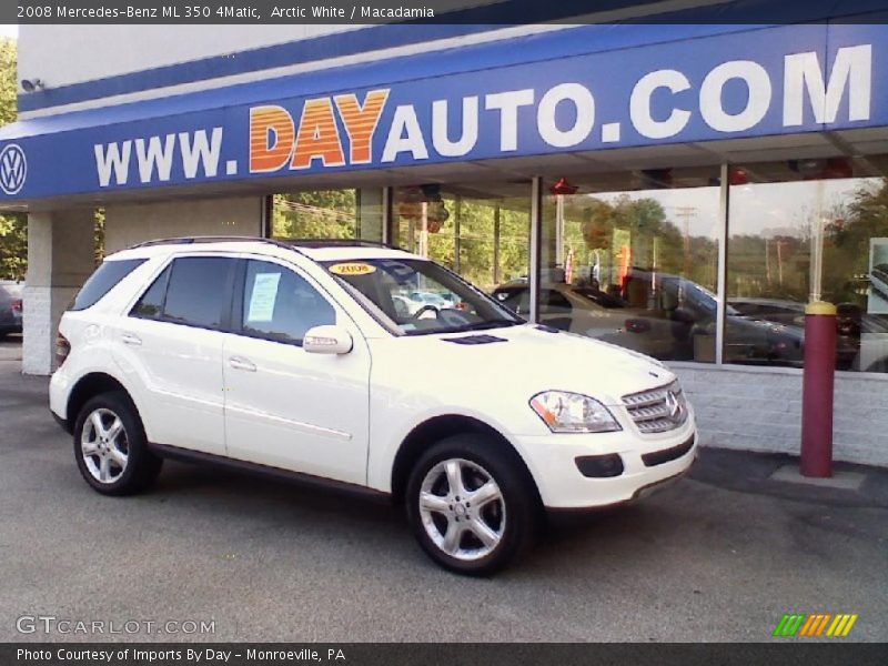 Arctic White / Macadamia 2008 Mercedes-Benz ML 350 4Matic