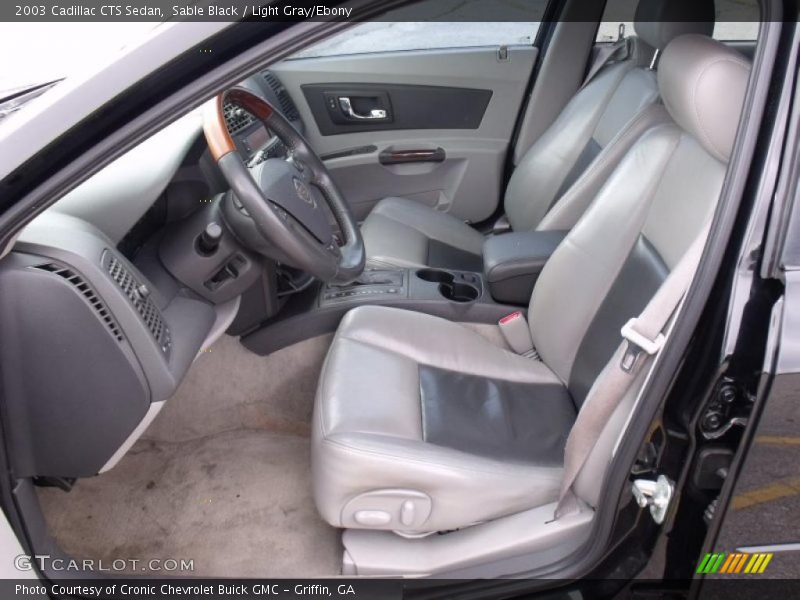 Sable Black / Light Gray/Ebony 2003 Cadillac CTS Sedan