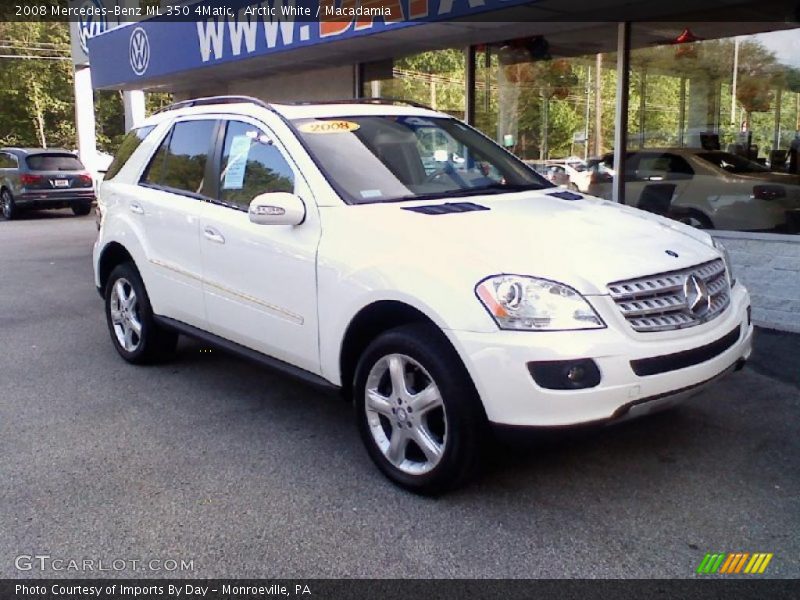 Arctic White / Macadamia 2008 Mercedes-Benz ML 350 4Matic