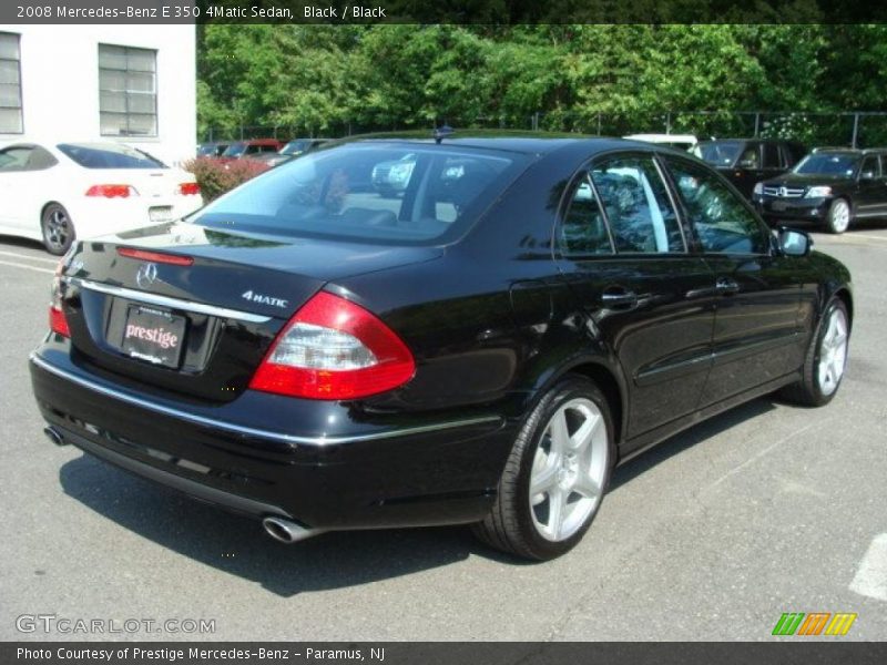 Black / Black 2008 Mercedes-Benz E 350 4Matic Sedan