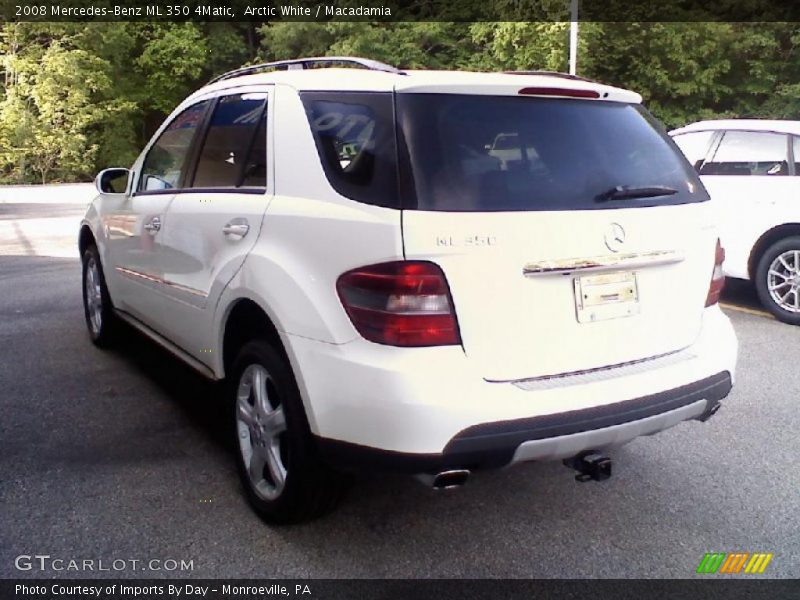 Arctic White / Macadamia 2008 Mercedes-Benz ML 350 4Matic